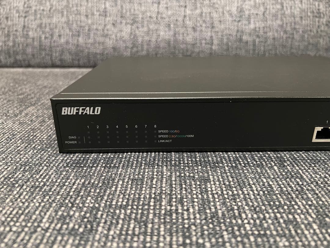 新品未使用 BUFFALO BS-MS2008P 8ポート マルチギガ PoE+ BS-GS2008P