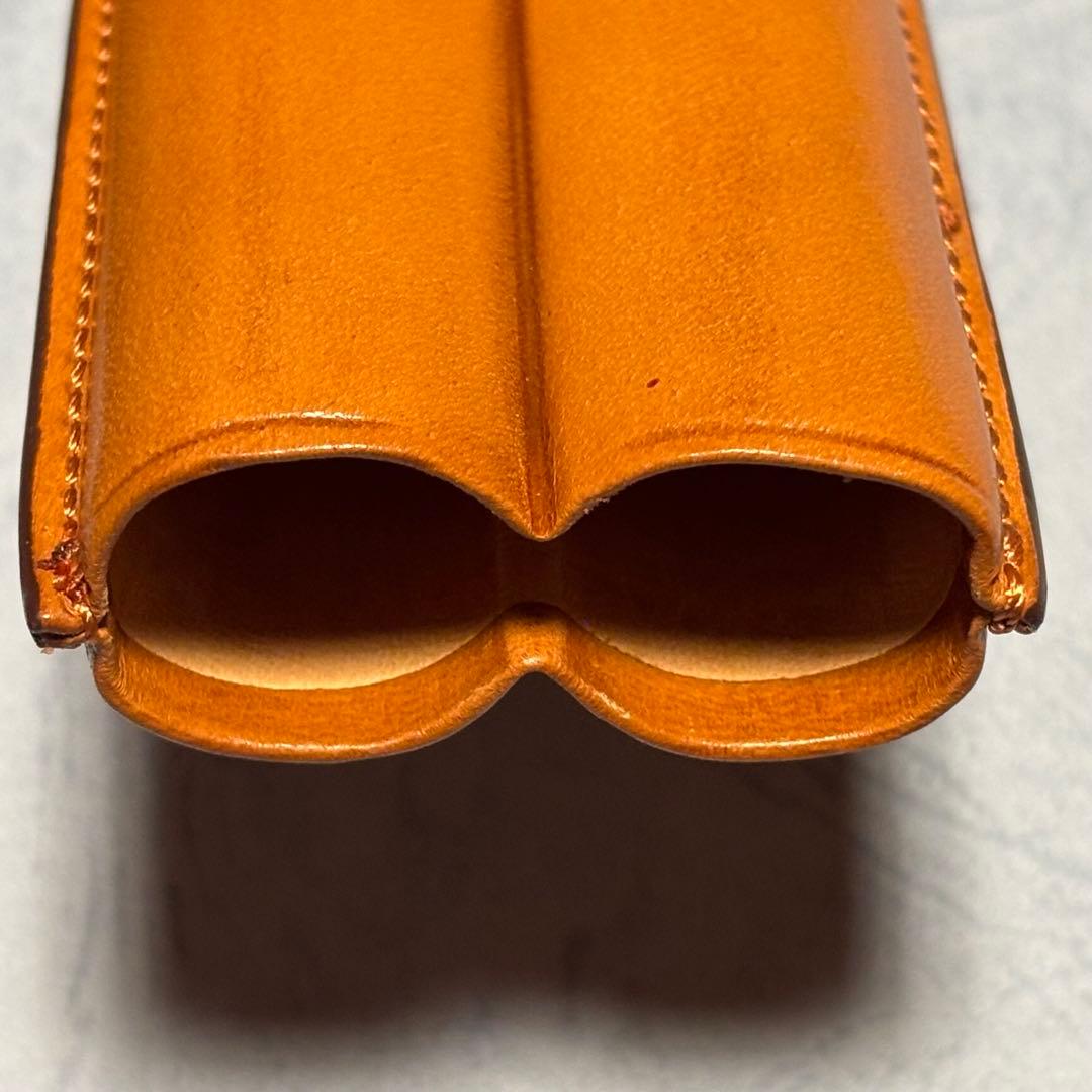 dunhill レザー　シガーケース ブラウン　スペイン製
