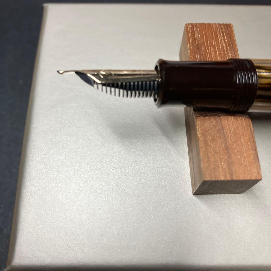 ペリカンM400SE 茶縞 B(太字) 小太刀仕様 試し書きのみ使用