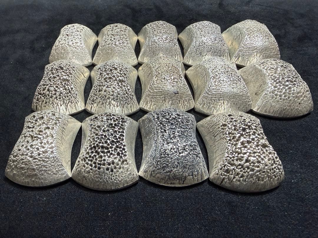 清朝古銀意匠 元宝・銀錠型 コレクション 14点まとめて／中国古銭風・収集