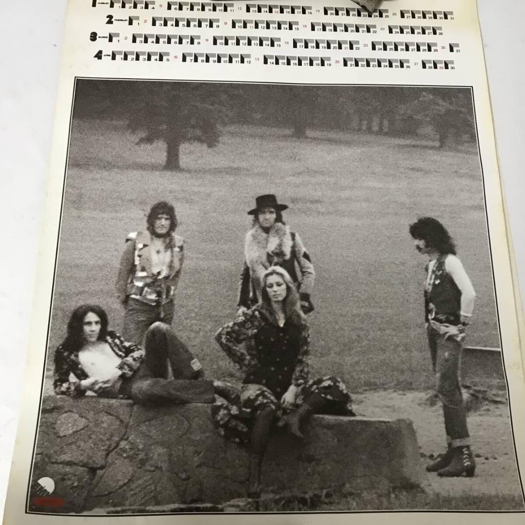 超希少 東芝EMI ロックカレンダー 1975 ROCK CALENDAR