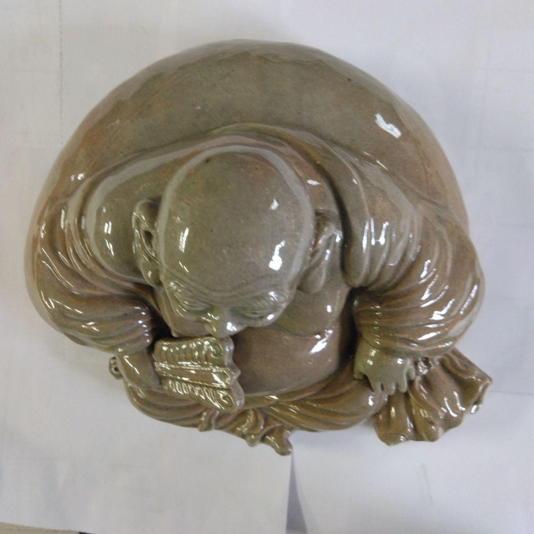 萩焼　置物　布袋様