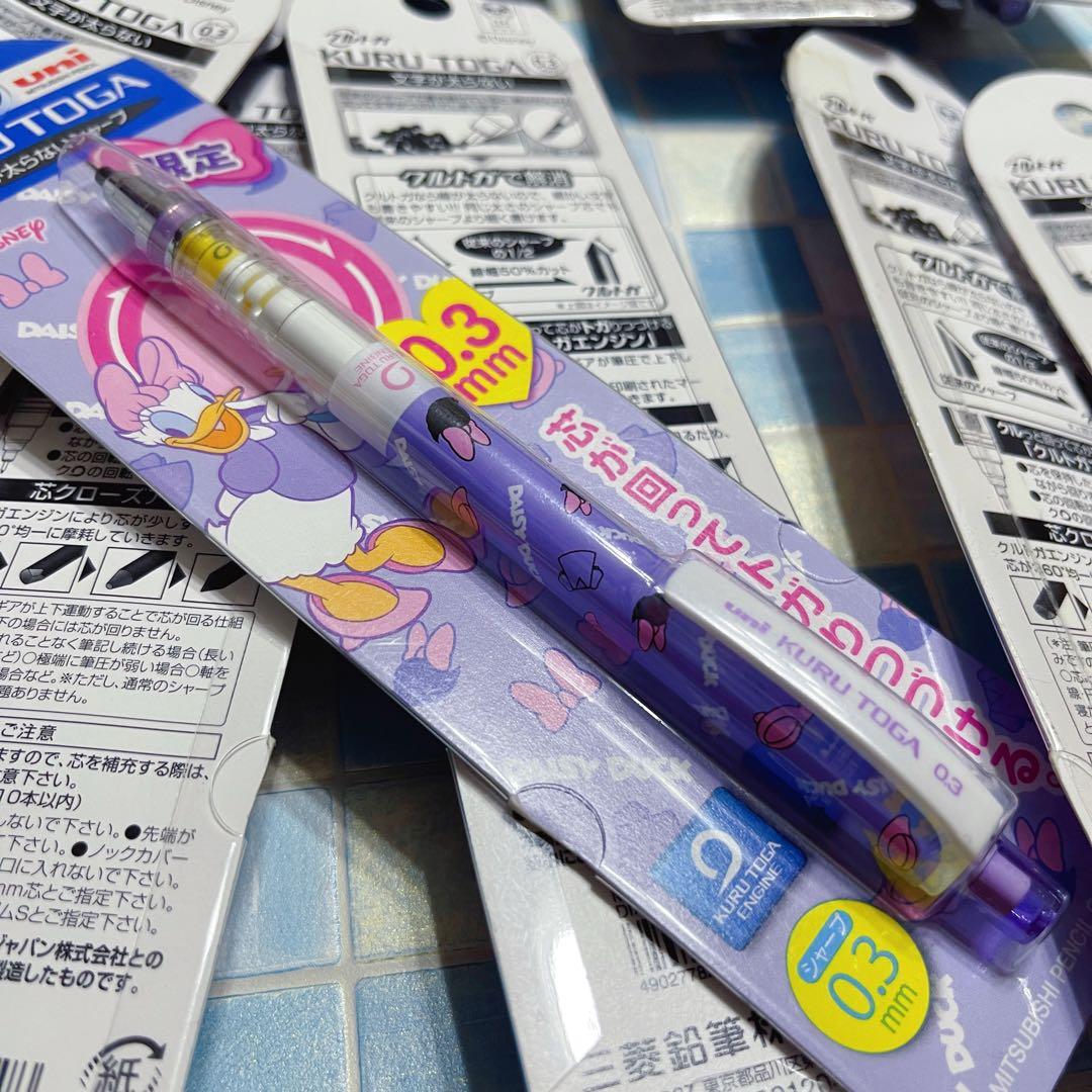 uni クルトガ　ディズニー　デイジーダック　シャープペンシル　0.3mm