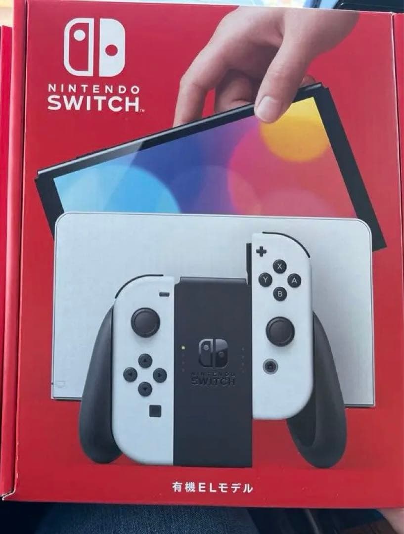 新品未使用Nintendo Switch 有機elモデル ネオン ホワイト Nintendo Switch 『新品』Nintendo (有機ELモデル) HEG-S-KAAAA