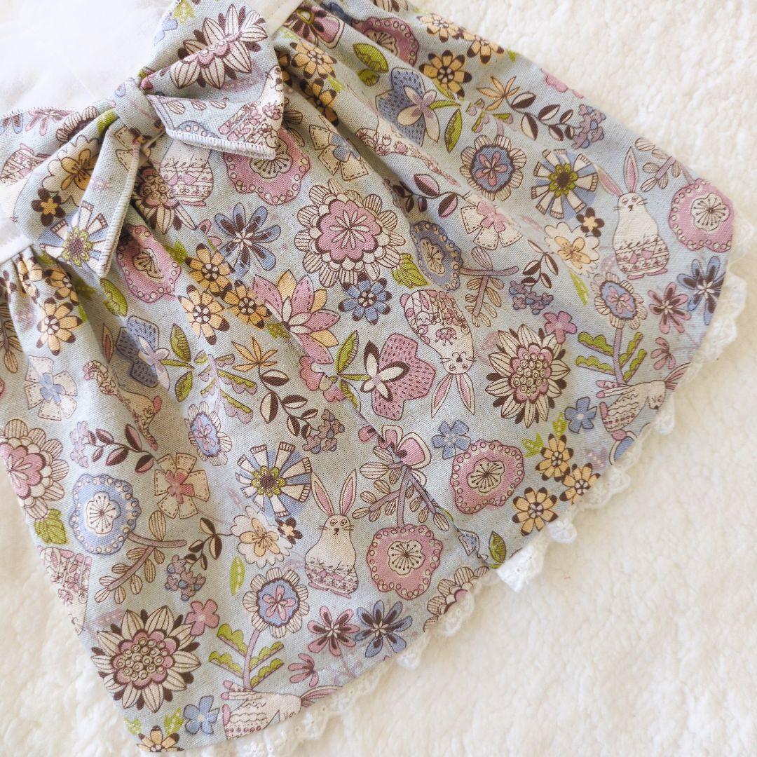 犬服ハンドメイド＊Pink*花ꕤ花ワンピ