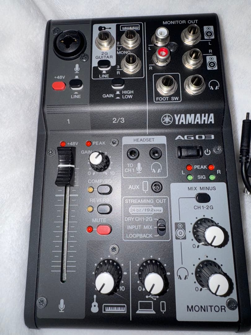 【送料込み/匿名配送】YAMAHA AG03 MK2 ブラック YAMAHA（ヤマハ） AG03 MK2 Black（ブラック） 配信用ミキサー