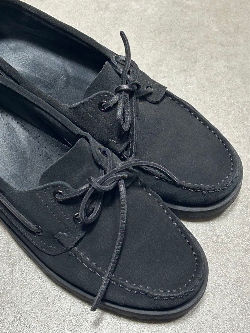 ◆Paraboot/MALO パラブーツ/マロ　別注ブラックスエード6 1/2