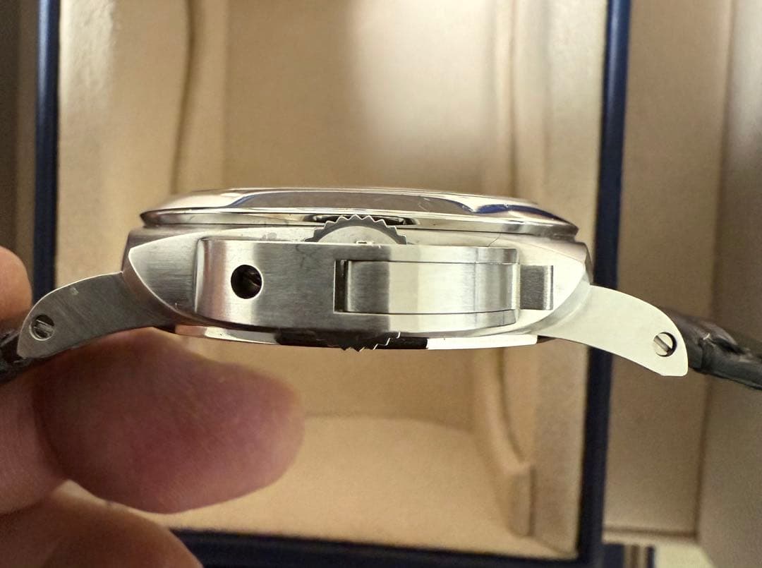 レ*実様 パネライ　ルミノールマリーナクアランタ40mm　箱、保証書、ラバースト