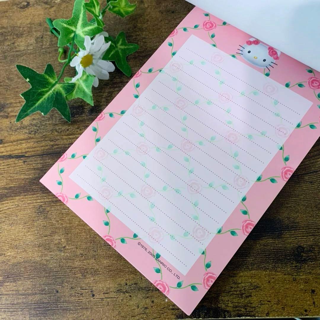 平成レトロ レア サンリオ キティ ローズ 薔薇 メモ 2000