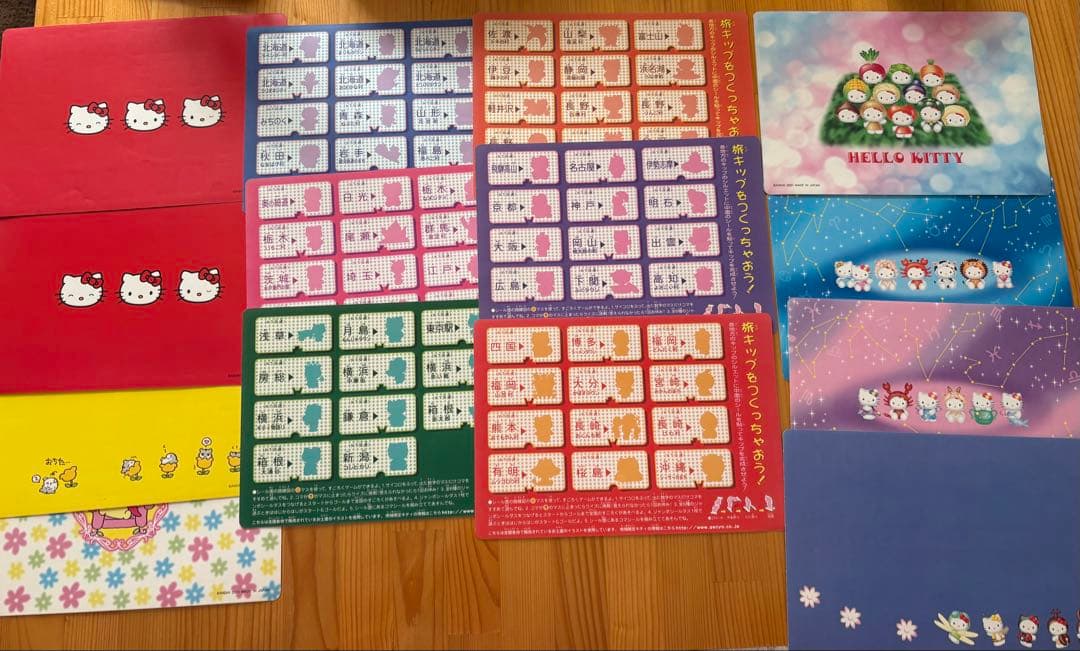 ハローキティ⭐︎ご当地キティ他 ジャンボシールダスまとめ売り平成レトロ