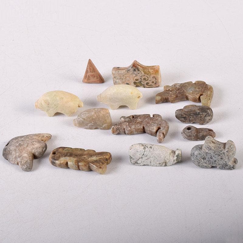 中国 玉石彫刻 根付 玉器 玉珮 装飾品 66点まとめて M R8503 - メルカリ