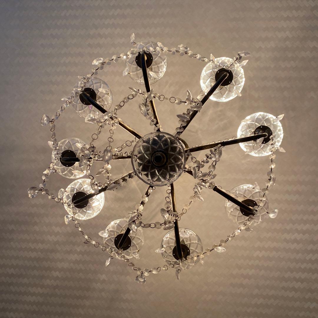 高級 シャンデリア 9灯 LED電球対応 天井照明 ジュリエット クリーム