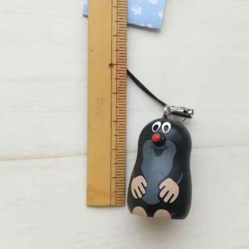 チェコ　もぐらのクルテク　木製 キーチェーン　3cmサイズ　ストラップ　東欧