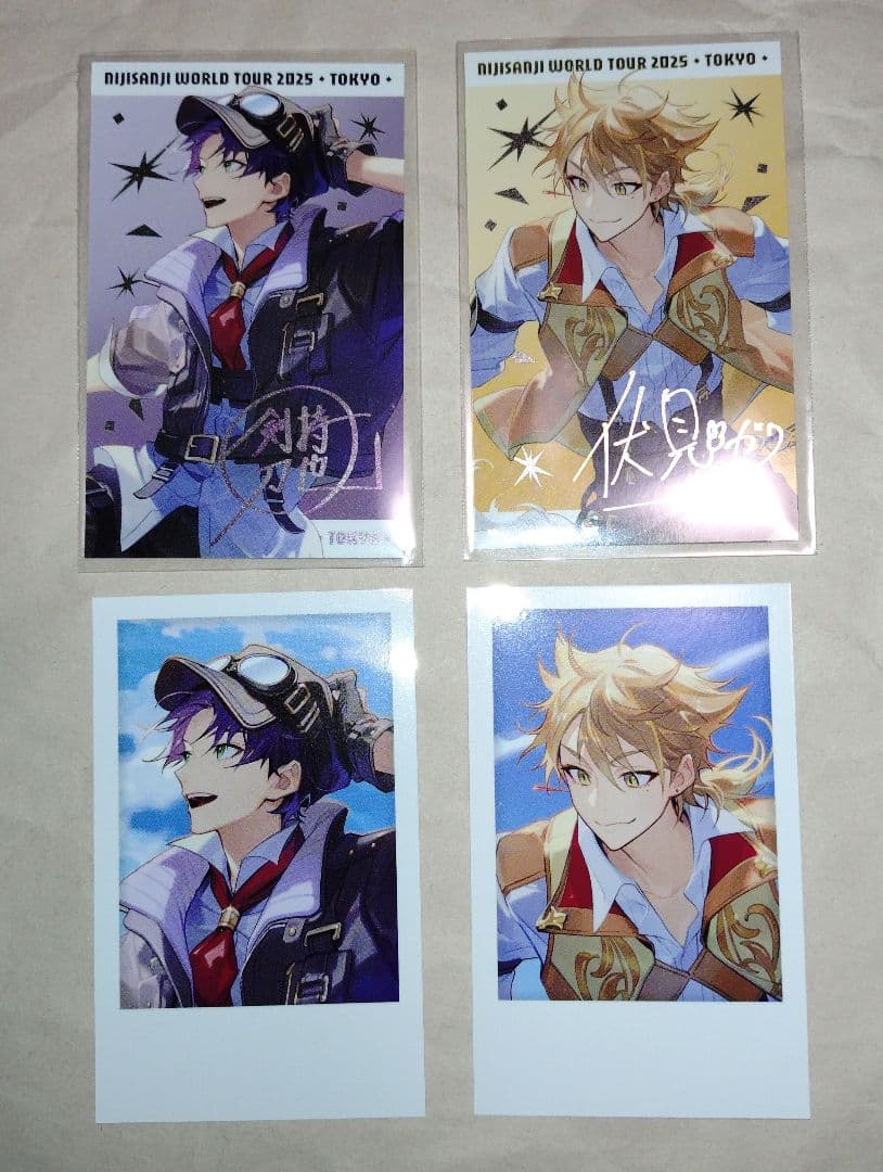 にじさんじ】剣持刀也＆伏見ガク 東京公演 チェキ サイン入り - メルカリ