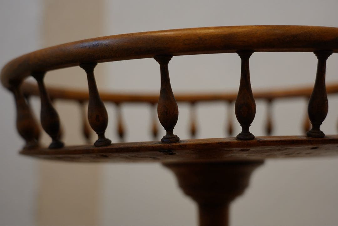 フランスアンティーク 回転棚 古木 1800年代 棚 回転 テーブル シェルフ