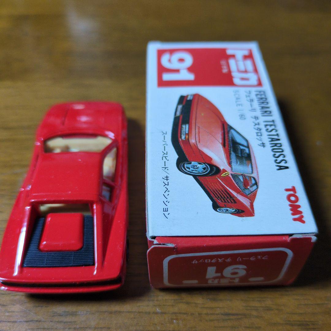 トミカ赤箱　日本製　 フェラーリ テスタロッサ 91