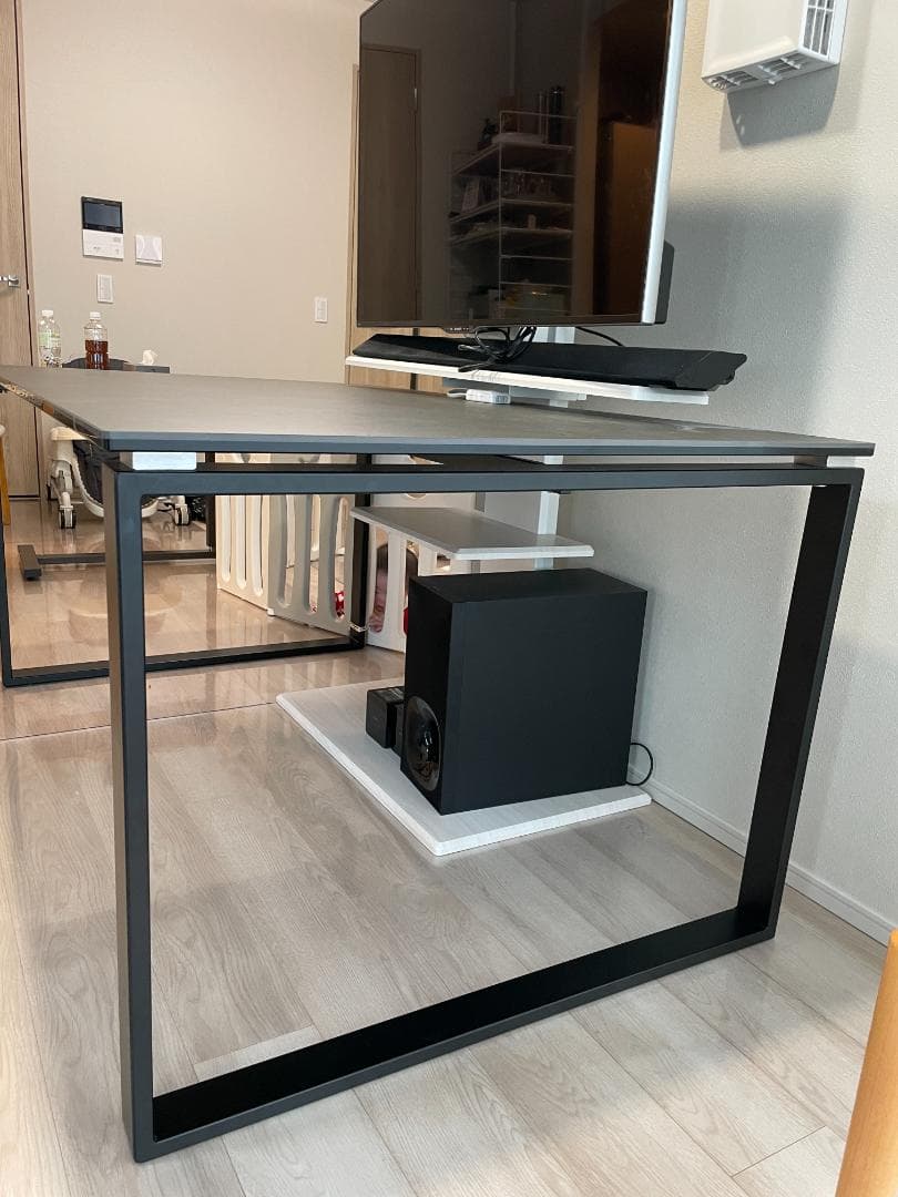 【送料込み】ニトリ セラミックダイニングテーブル（セーラル150 CHN GY）