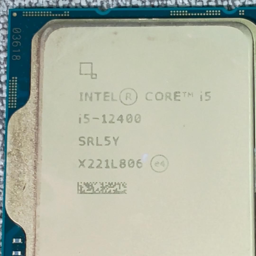 □Intel Core i5-12400 CPUとクーラー 動作未確認 □Intel Core i5