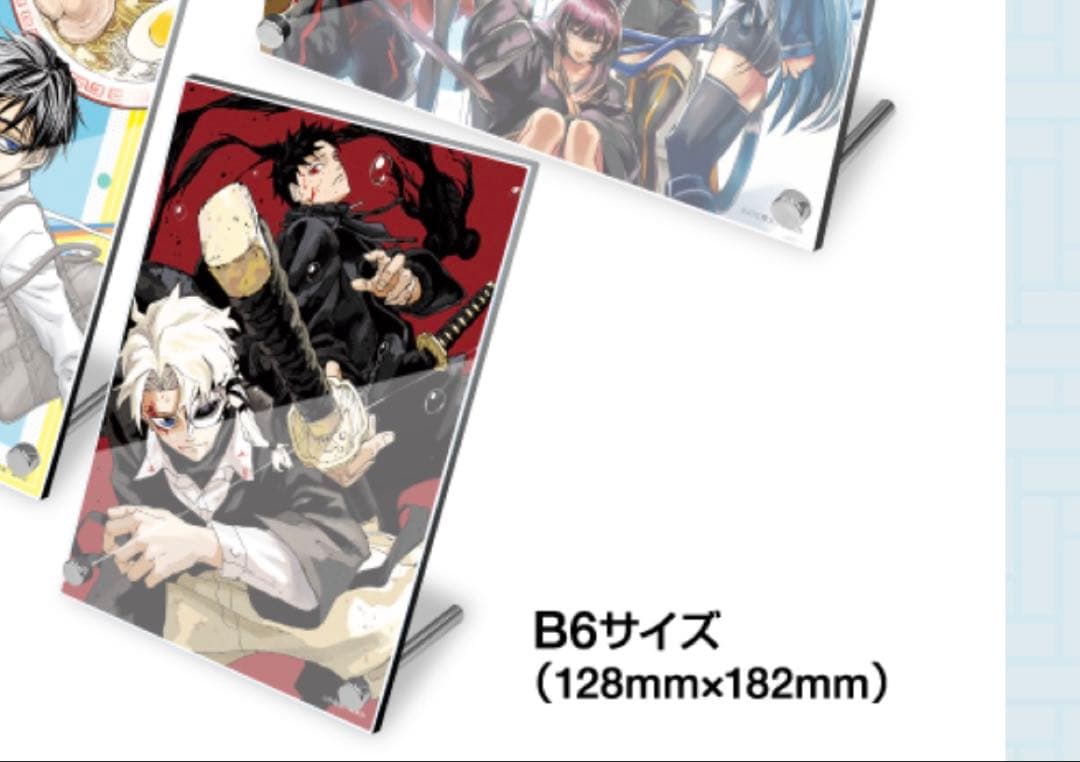 ジャンプ応募者全員サービスカグラバチアクリルアートボードアクリルボード　3種×2