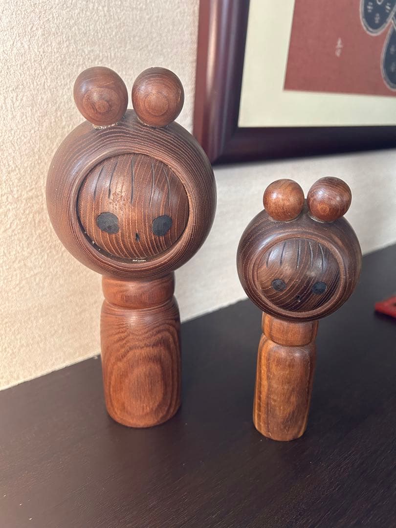 内閣総理大臣賞受賞作家 石原日出男 作 少女 創作こけし 近代こけし 木地