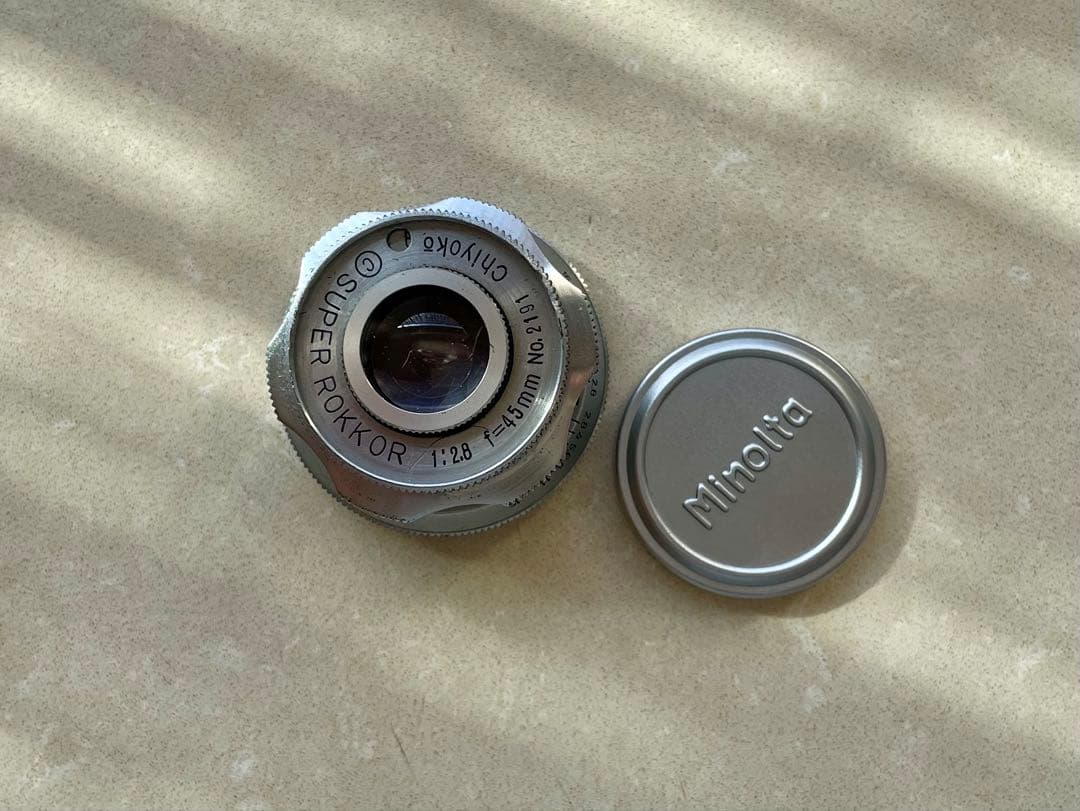 Chiyoko SUPER ROKKOR 45mm f/2.8 梅鉢 レンズ(単焦点) Chiyoko SUPER