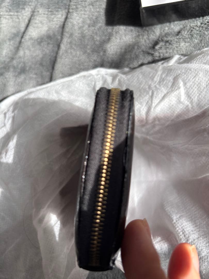 セリーヌ ケース SHEFFIELD 黒・茶×ゴールド金具