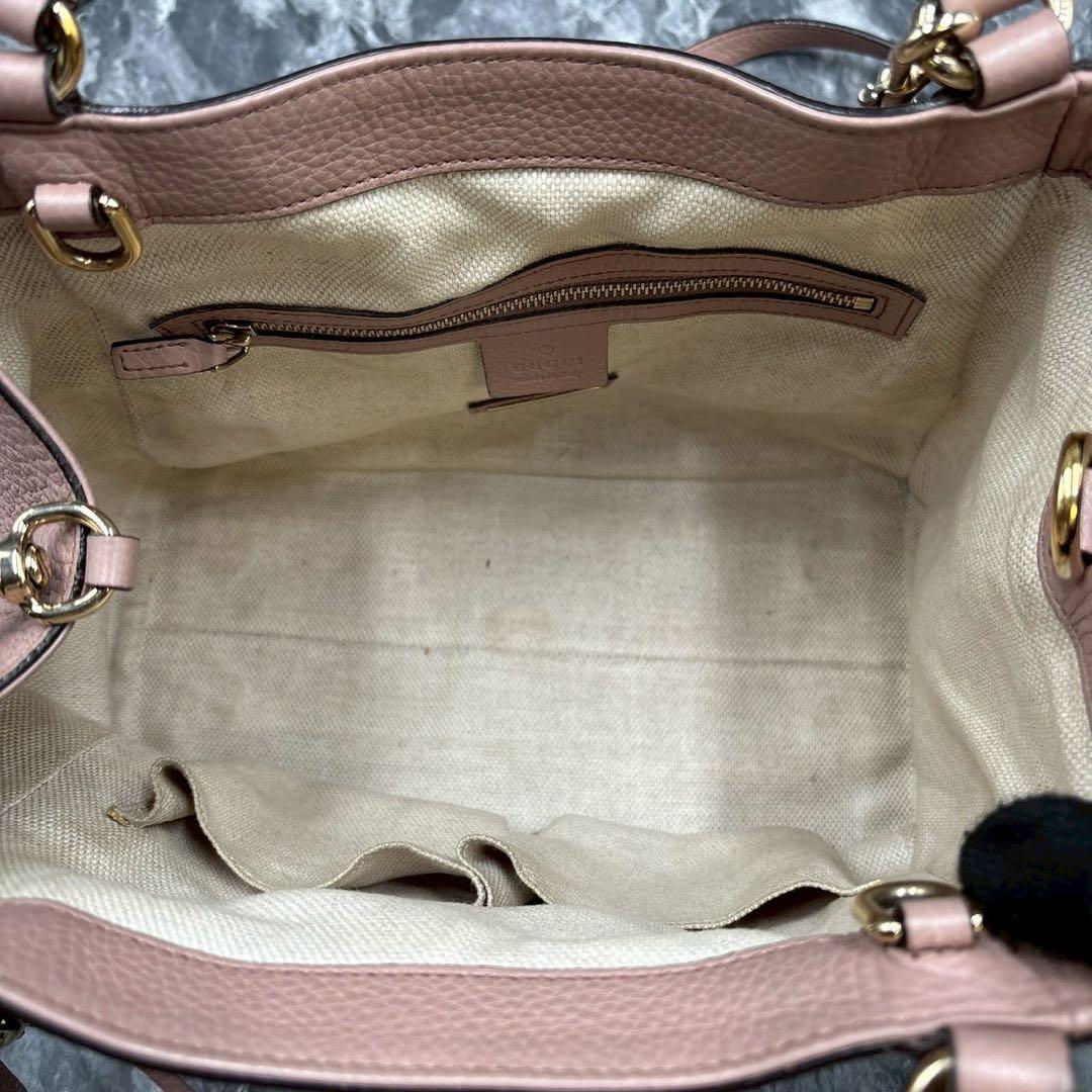 ✨美品✨GUCCI ソーホー 2way ショルダーバッグ ハンド ピンク レザー