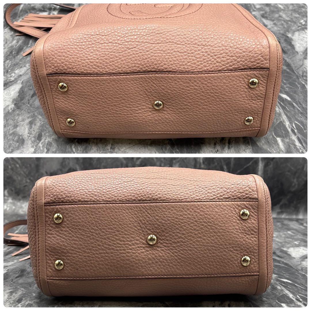 ✨美品✨GUCCI ソーホー 2way ショルダーバッグ ハンド ピンク レザー