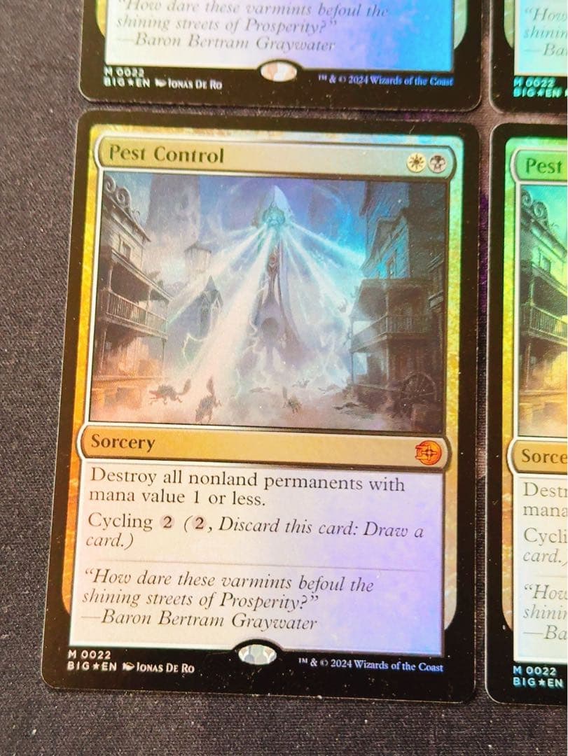 【foil】害獣駆除　英語　4枚セット