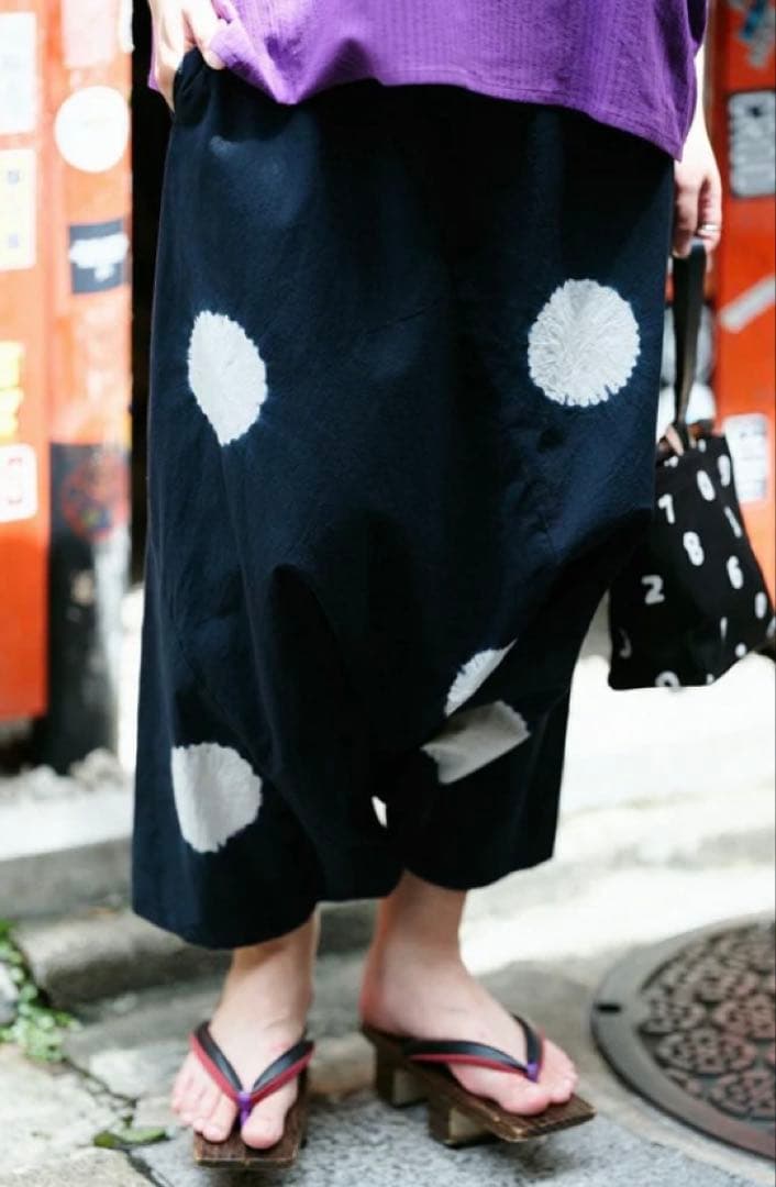 sousou 近清　サルエルパンツ 水玉模様