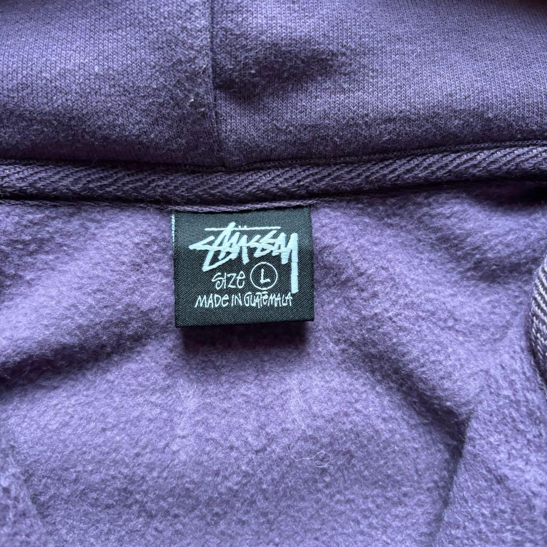 ‼️早い者勝ち‼️美品 Stussy パープル ジップアップパーカー