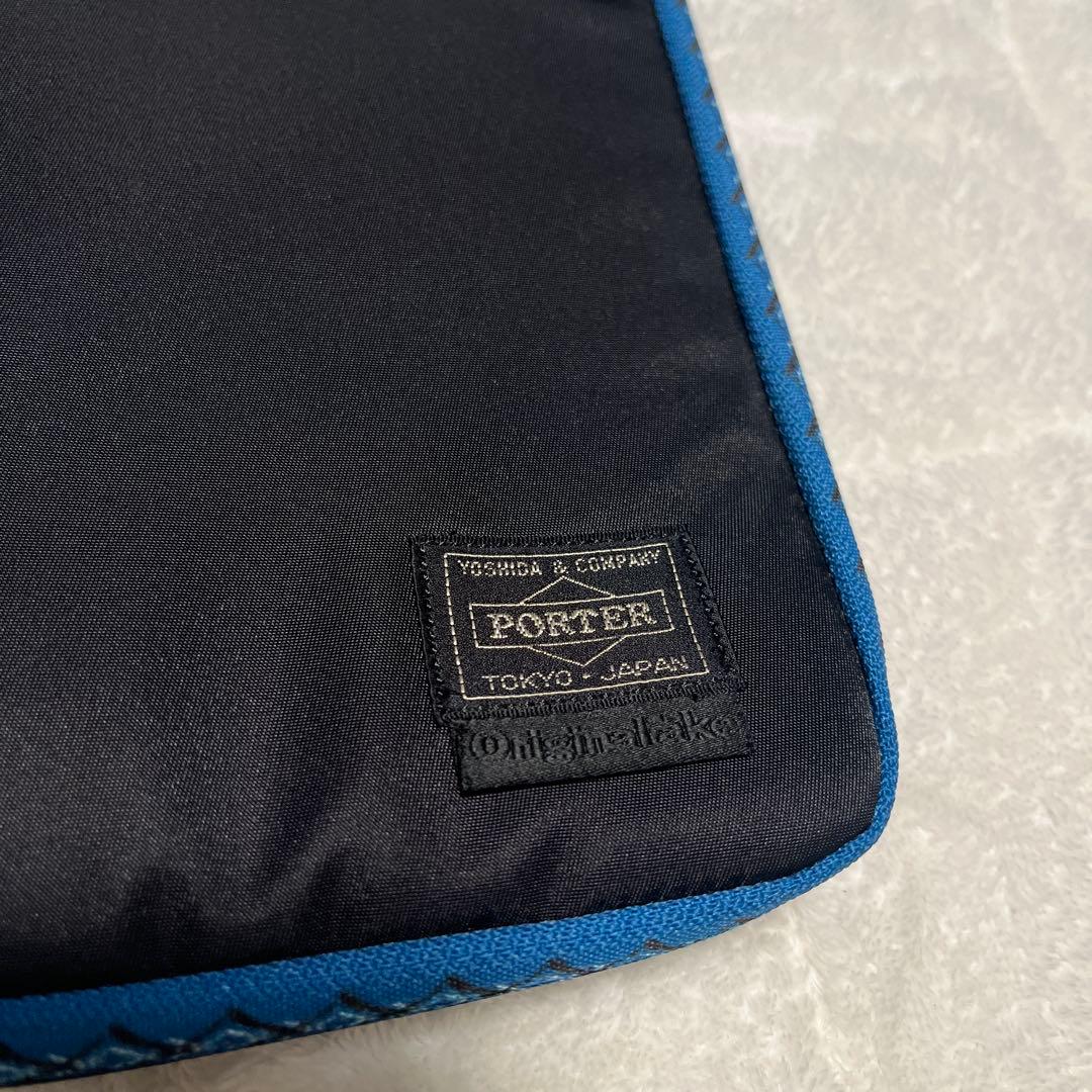original fake PORTER パスポートケース 黒 青 KAWS - メルカリ