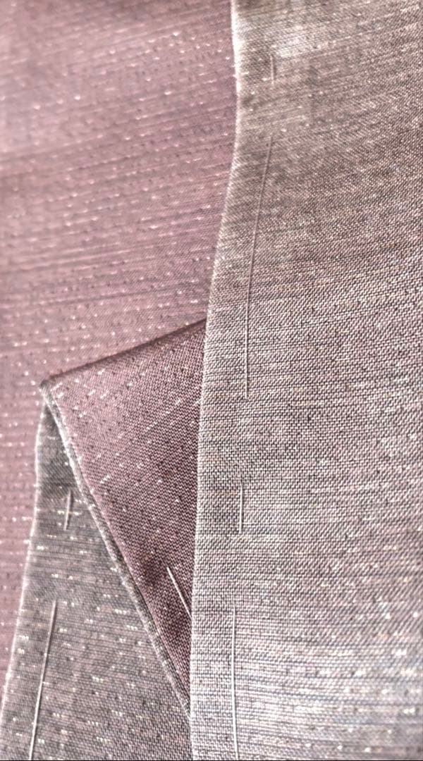 美しすぎるサフラン染め大島紬 銀通しぼかし付下げ 正絹着物 - メルカリ