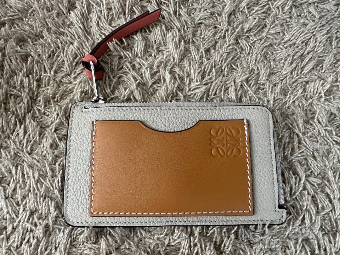 【新品未使用】LOEWE ミニ財布 グレー ブラウン