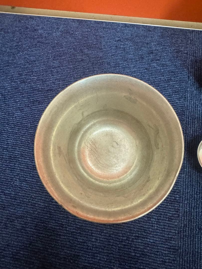 1854  本錫　酒器セット　徳利2客　猪口5客　ボウル1客