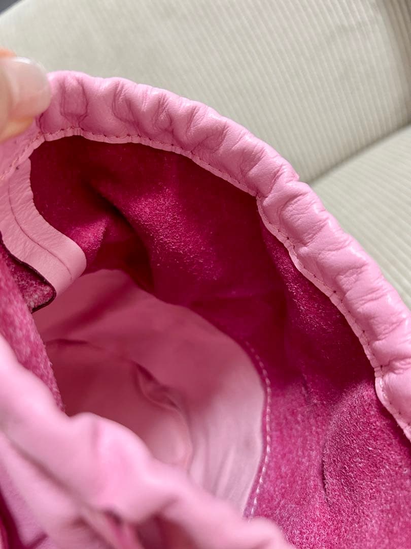 お値下げ thehighlights 'pot' ピンク ショルダーバッグ