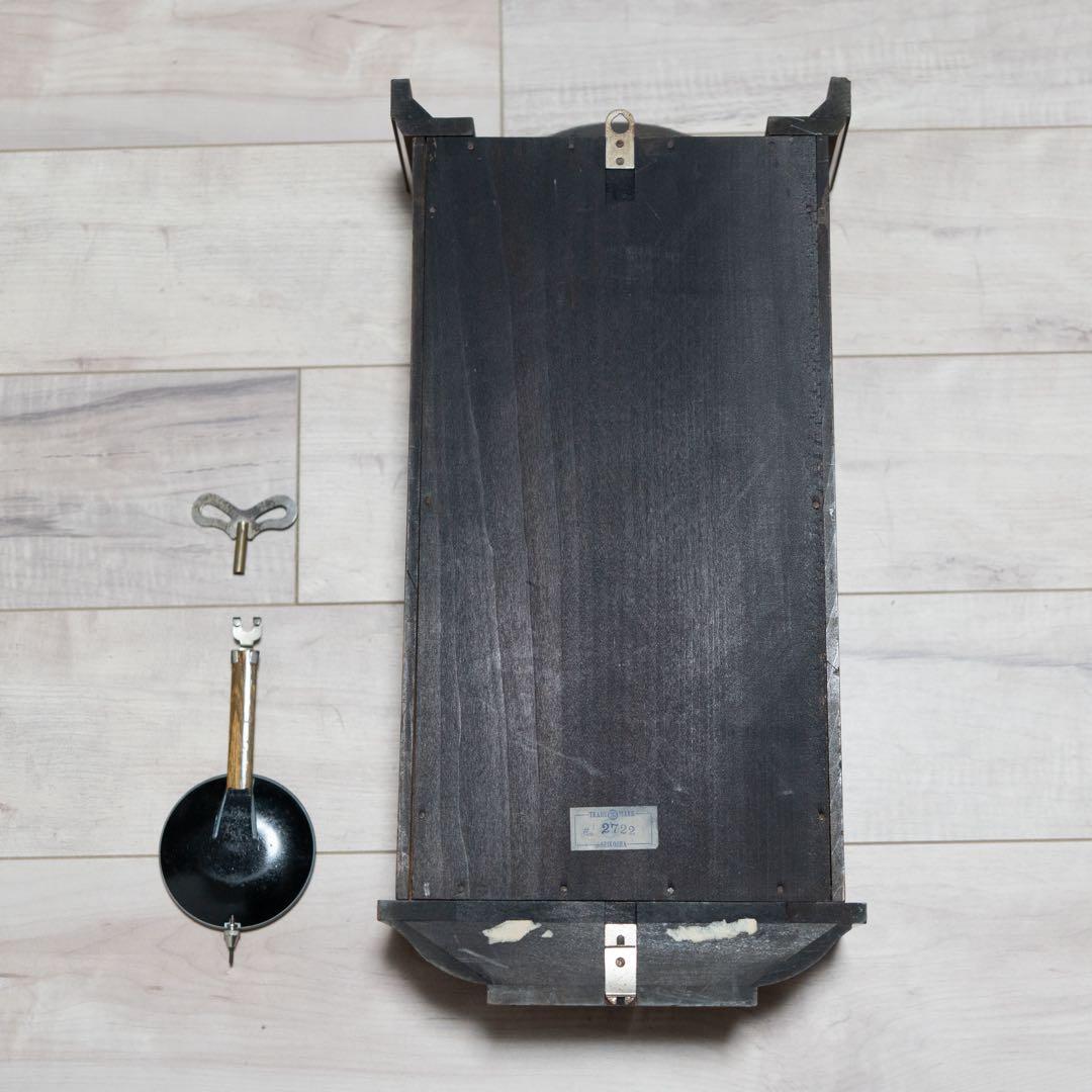 精工舎　柱時計　ボンボン時計　昭和　レトロ　オーバーホール済　動作品