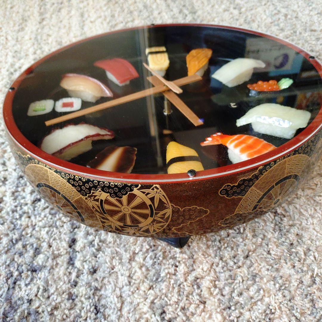 寿司　食品サンプル掛け時計