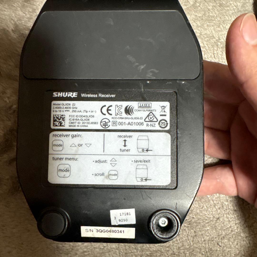 SHURE ( シュア ) GLXD16 ギター・ベース用ワイヤレスシステム