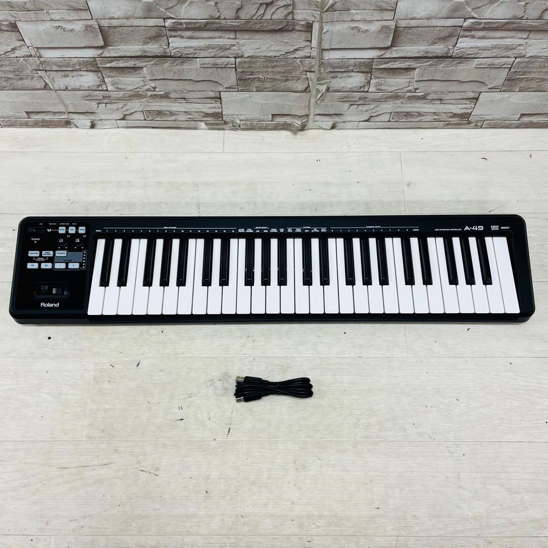 Roland ローランド 49鍵盤 USB MIDIキーボード A-49 ①の通販
