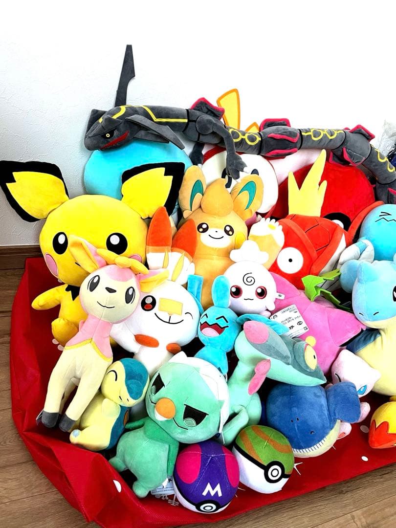 ポケモン　ぬいぐるみ　まとめ売り39個　ポケモン30体以上　バック2個