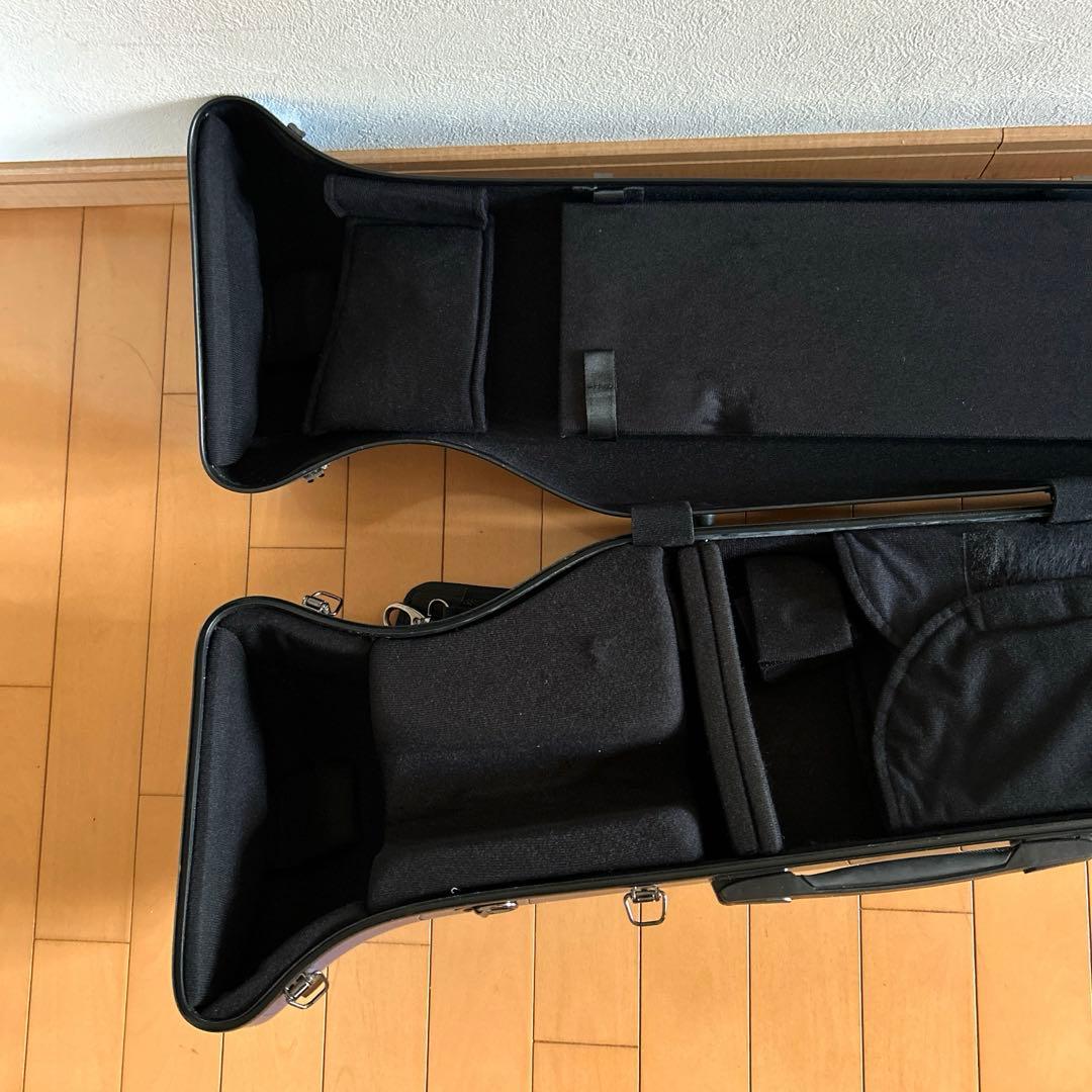 【中古】C.C.シャイニーケースII トロンボーン用ケース　ブルー