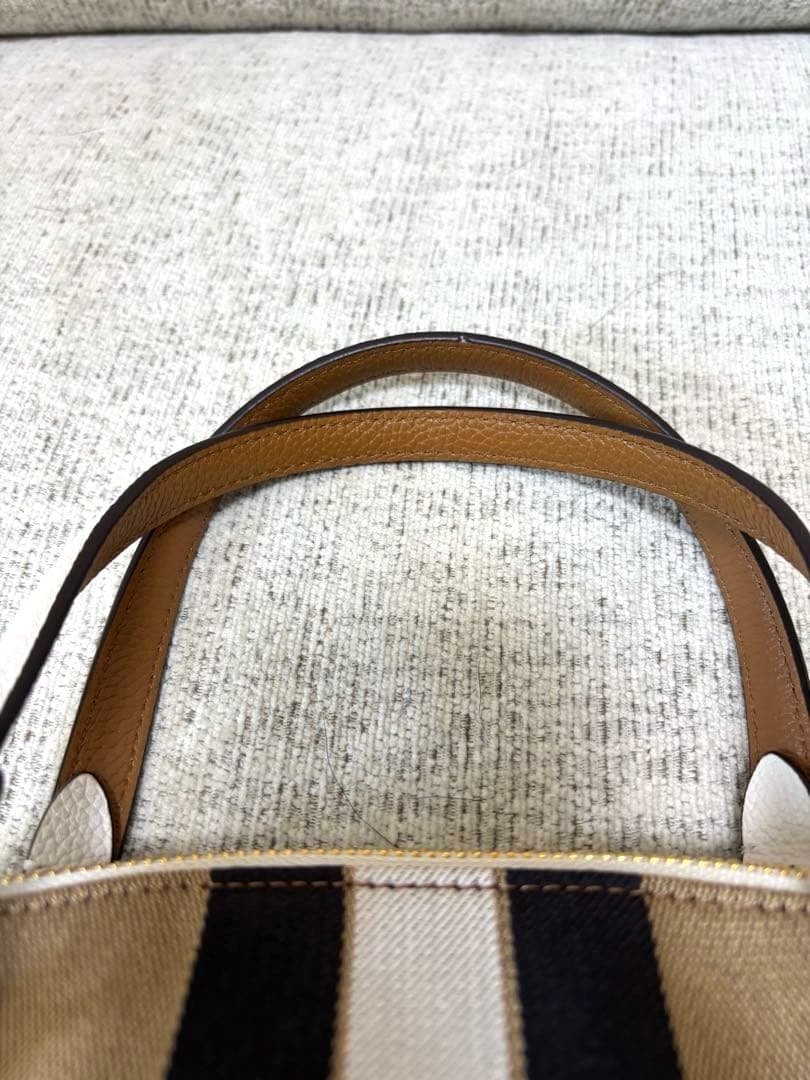 COACH コーチ ストライプ ハンド ショルダー バッグ