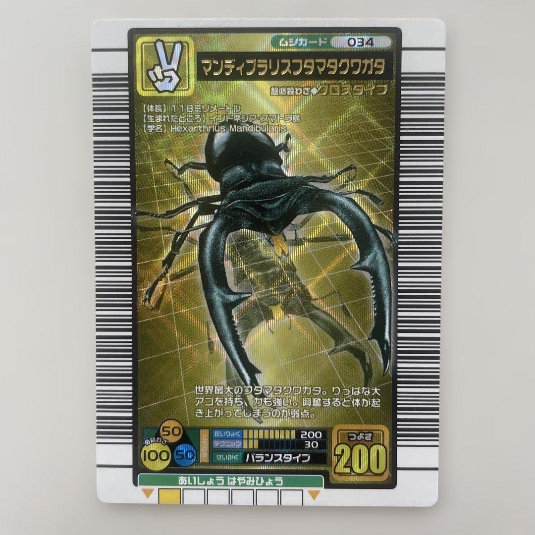 ムシキング マンディブラリスフタマタクワガタ 2003 初代カード 034