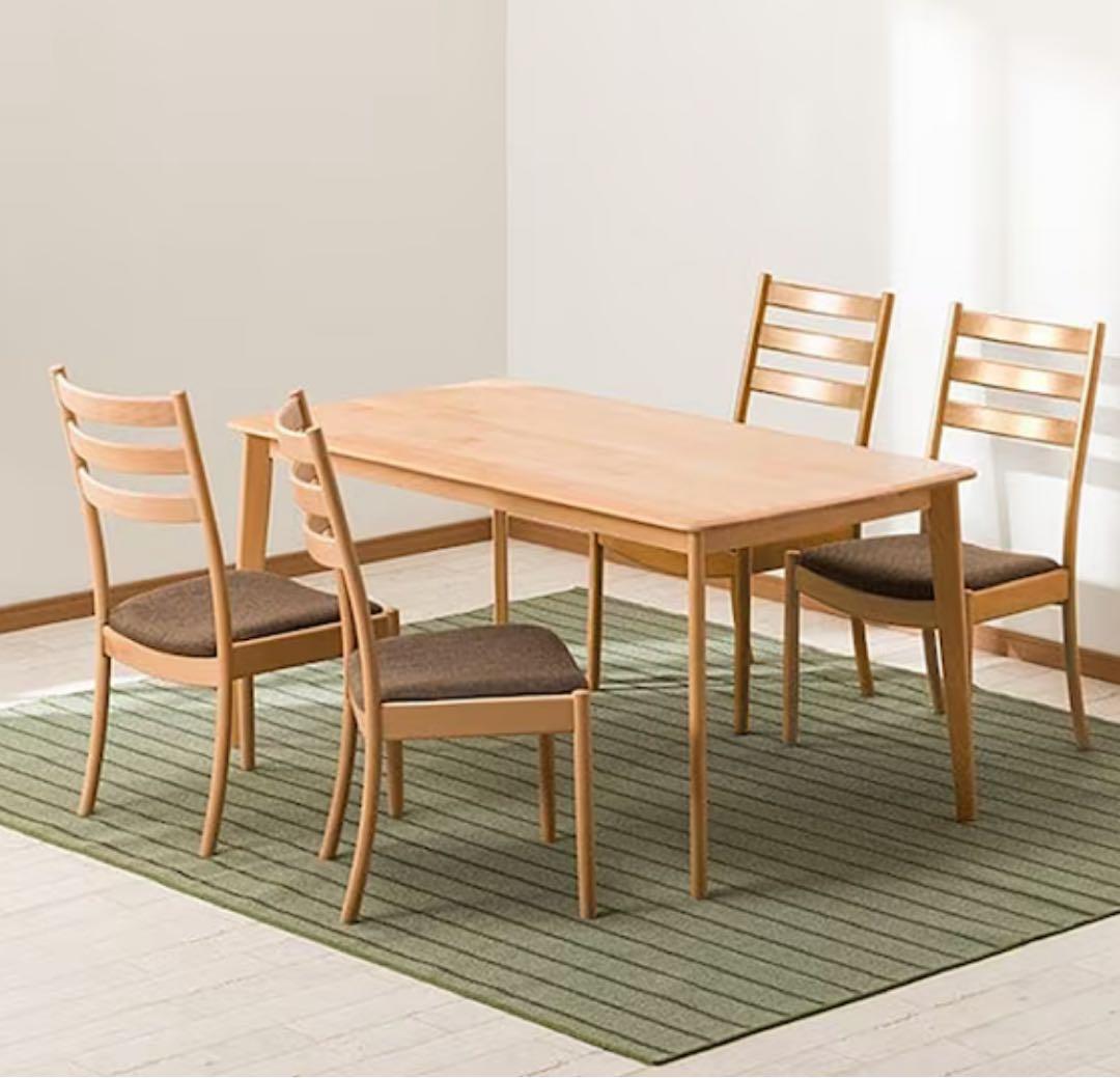 美品 ニトリ Nコレクション ダイニングテーブル T-01 W150 ナチュラル