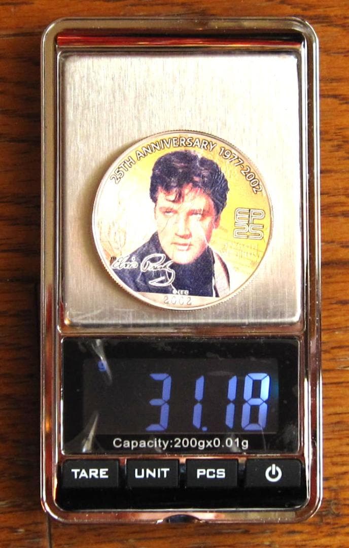 アメリカンシルバーイーグルカラー 1オンス銀貨 E・プレスリー25