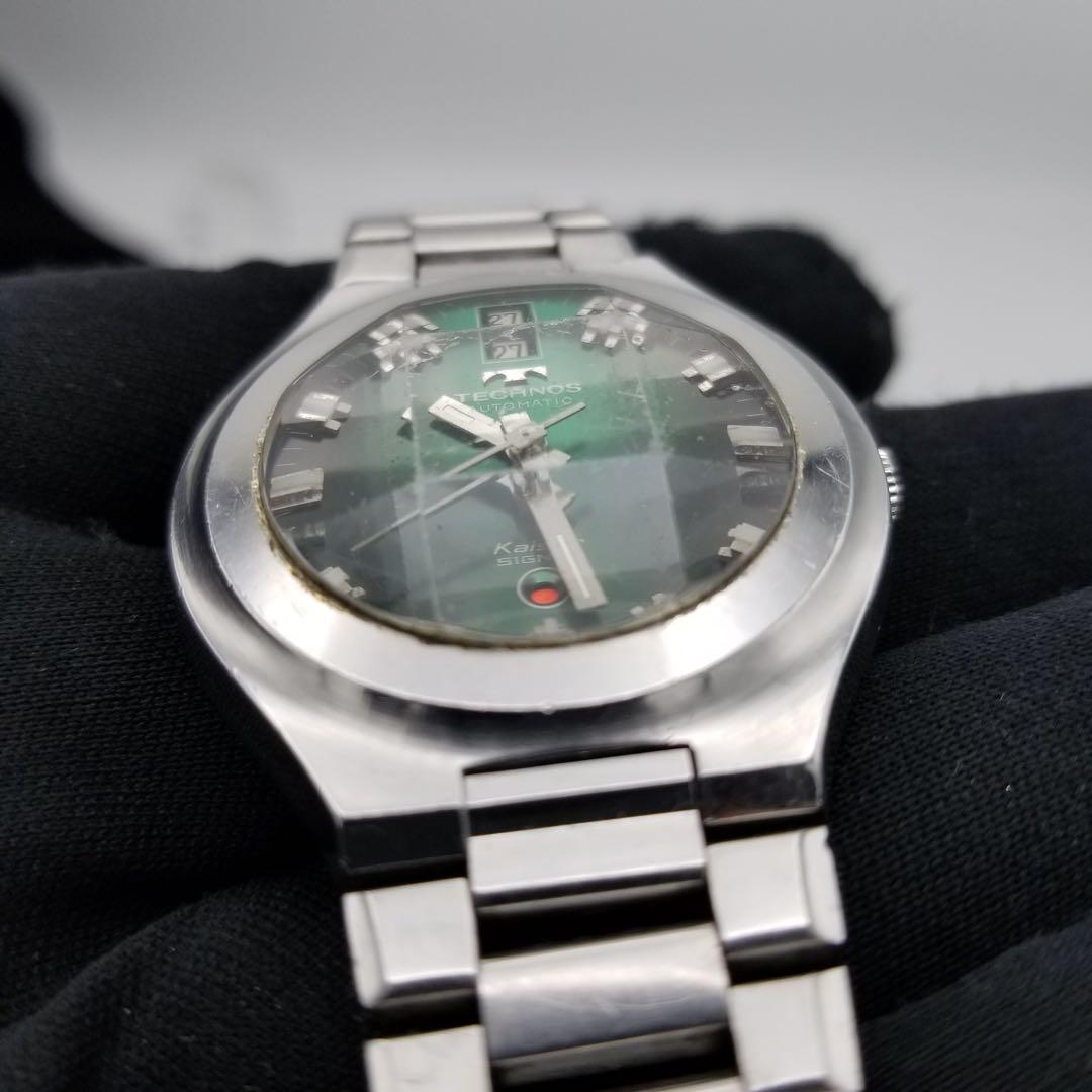 レア希少 70s TECHNOS Kaiser SIGNAL 純正ベルト 腕時計