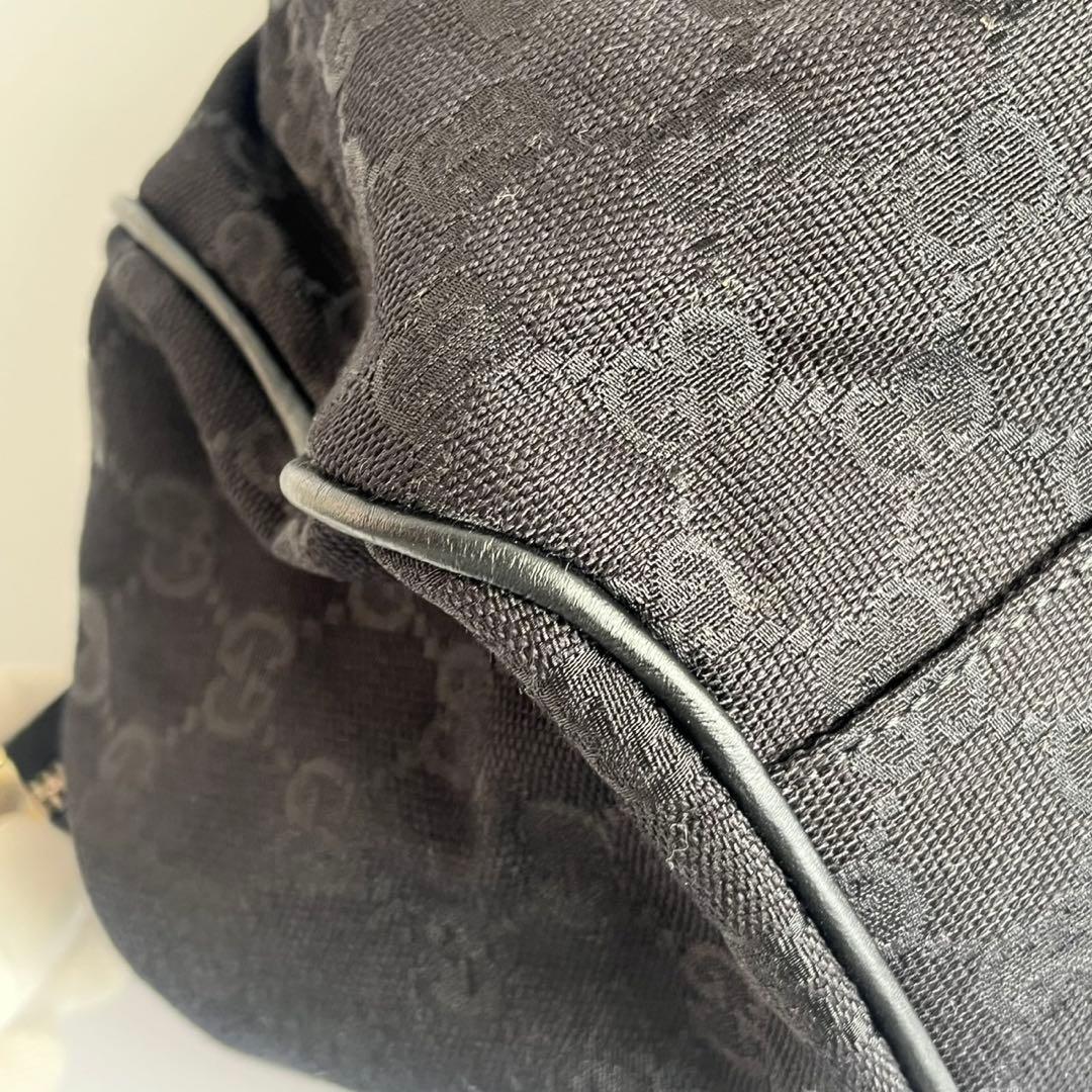 未使用保管品✨　GUCCI スーキー　ショルダーバッグ　GGキャンバス　黒