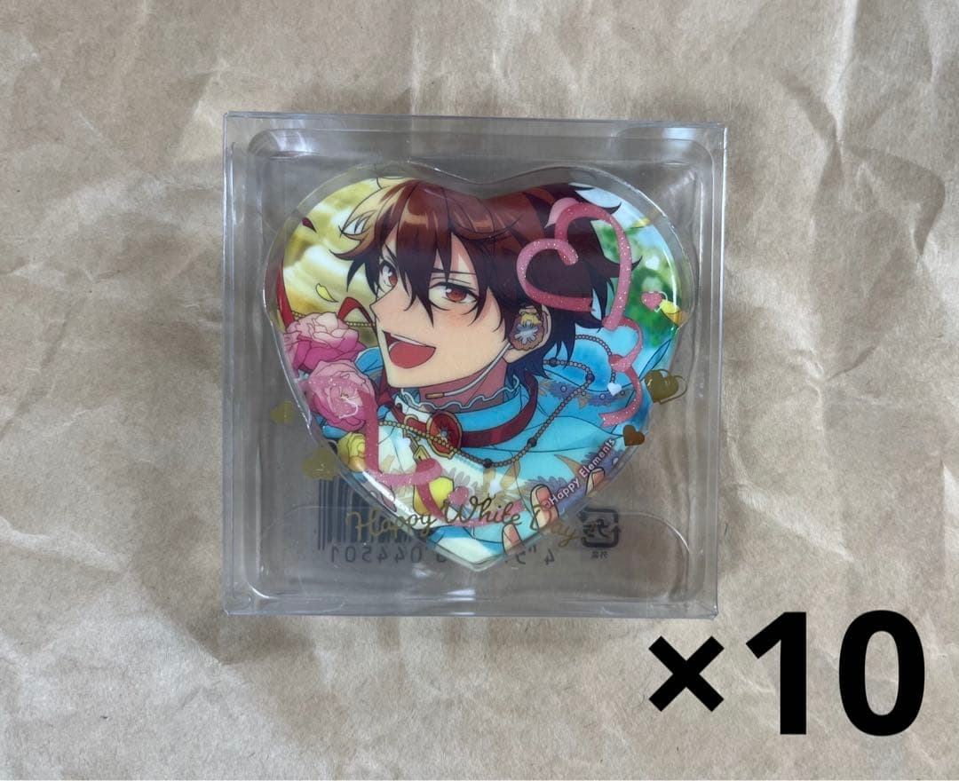 あんスタ ホワイトデー ハート缶バッジ 守沢千秋