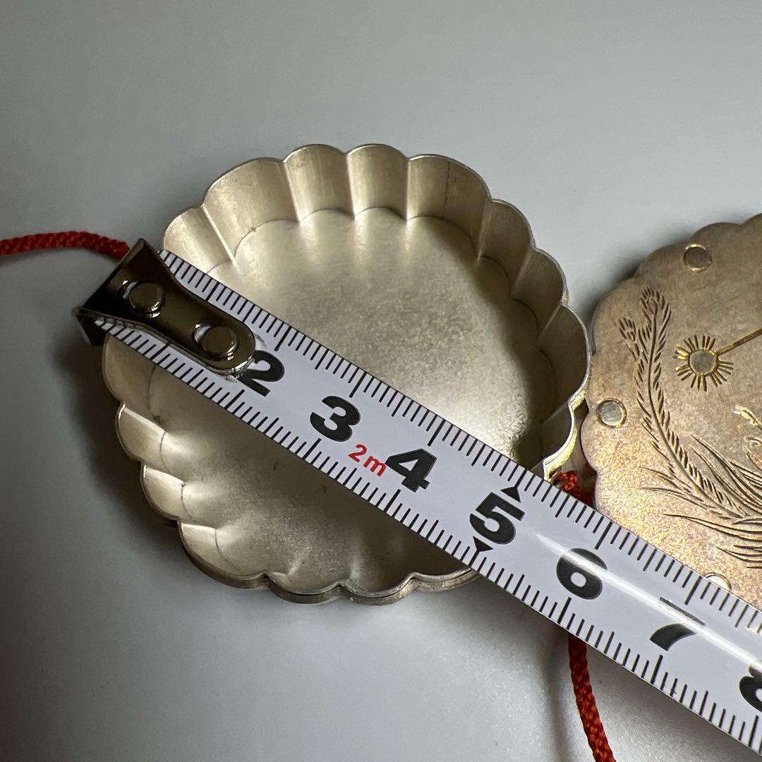 皇室ボンボニエール 鳳凰雅楽火災太鼓 純銀生駒製 共箱付 72g 皇室ボンボ